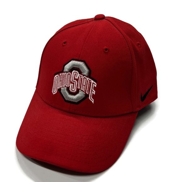 Nike Ohio State Hat Cap Red Dri Fit Legacy 91 Adjustable - Picture 1 of 9